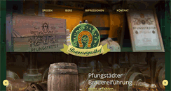 Desktop Screenshot of pfungstaedter-brauereigasthof.de